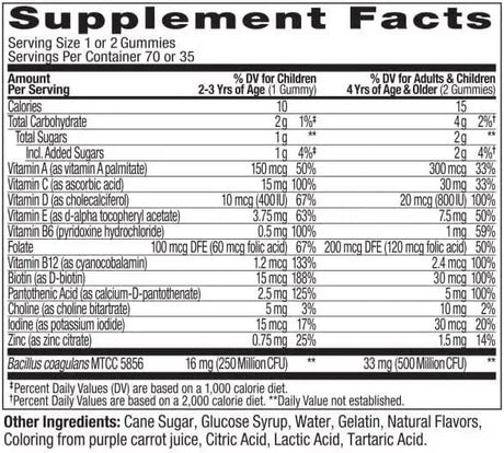 OLLY - OLLY Kids Multi + Probiotic 70 Gomitas - The Red Vitamin MX - Suplementos Alimenticios - {{ shop.shopifyCountryName }}