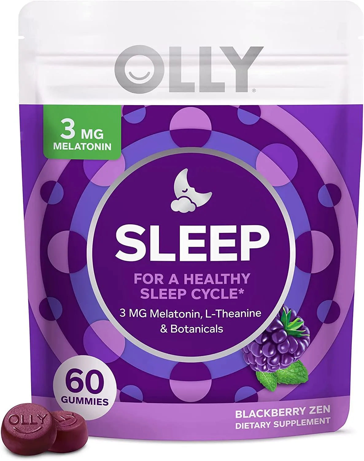 OLLY - OLLY Sleep Melatonin Gummies 60 Gomitas - The Red Vitamin MX - Suplementos Alimenticios - {{ shop.shopifyCountryName }}