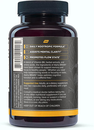 ONNIT - Onnit Alpha Brain Premium Nootropic Brain Supplement 90 Capsulas - The Red Vitamin MX - Suplementos Alimenticios - {{ shop.shopifyCountryName }}