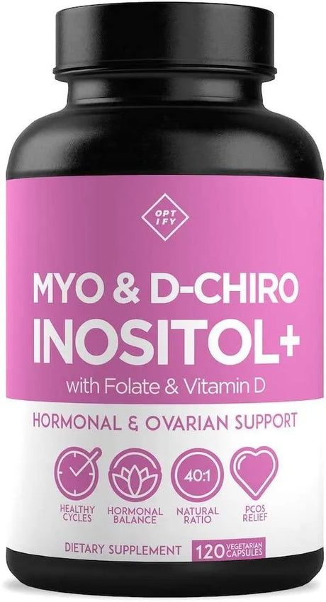 OPTIFY - Optify Myo-Inositol and D-Chiro Inositol Plus Folate and Vitamin D 120 Capsulas - The Red Vitamin MX - Suplementos Alimenticios - {{ shop.shopifyCountryName }}