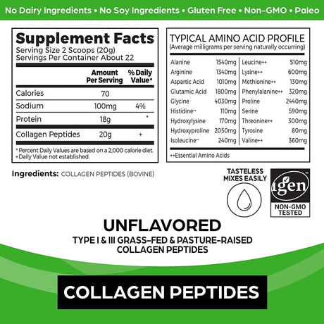 ORGAIN - Orgain Grass Fed Hydrolyzed Collagen Peptides Protein Powder 1LB. - The Red Vitamin MX - Suplementos Alimenticios - {{ shop.shopifyCountryName }}