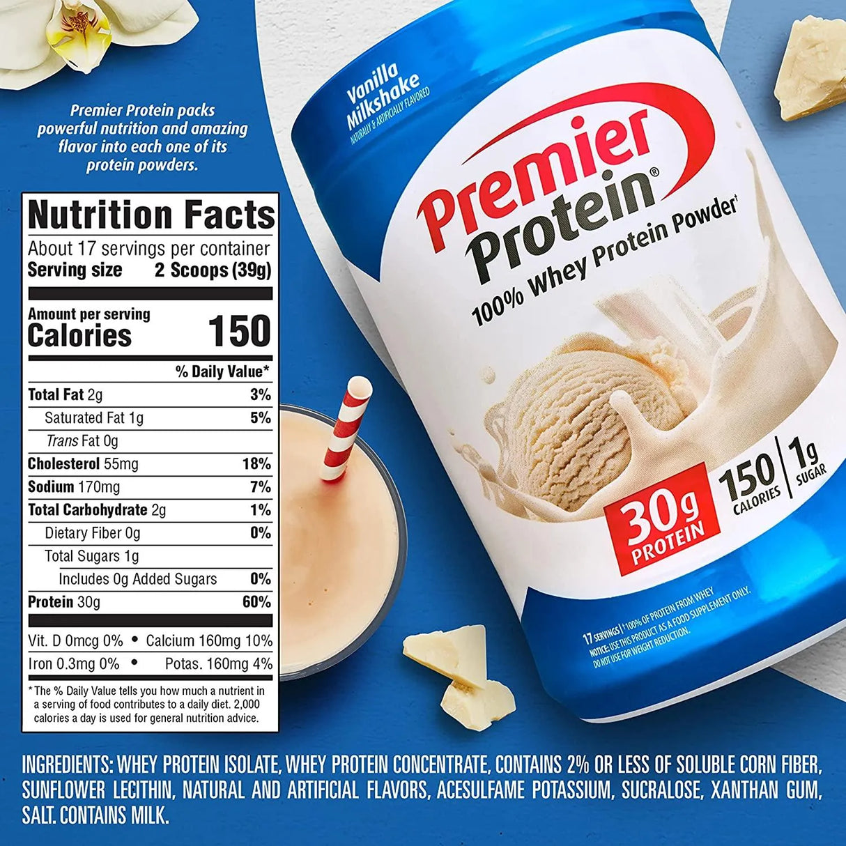 PREMIER PROTEIN - Premier Protein Powder 30G. Protein 1G. Sugar 23.3Oz. - The Red Vitamin MX - Suplementos Alimenticios - {{ shop.shopifyCountryName }}