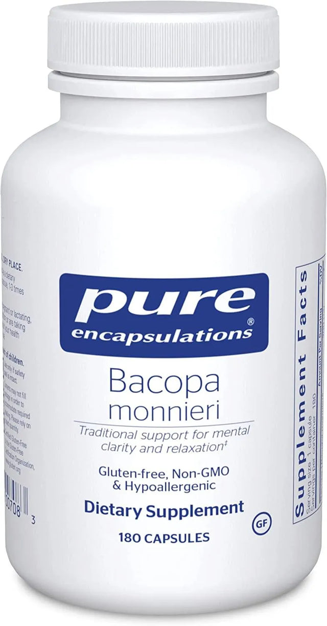 PURE ENCAPSULATIONS - Pure Encapsulations Bacopa Monnieri 180 Capsulas - The Red Vitamin MX - Suplementos Alimenticios - {{ shop.shopifyCountryName }}