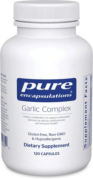 PURE ENCAPSULATIONS - Pure Encapsulations Garlic Complex 120 Capsulas - The Red Vitamin MX - Suplementos Alimenticios - {{ shop.shopifyCountryName }}