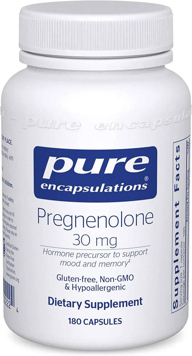 PURE ENCAPSULATIONS - Pure Encapsulations Pregnenolone 30Mg. 180 Capsulas - The Red Vitamin MX - Suplementos Alimenticios - {{ shop.shopifyCountryName }}