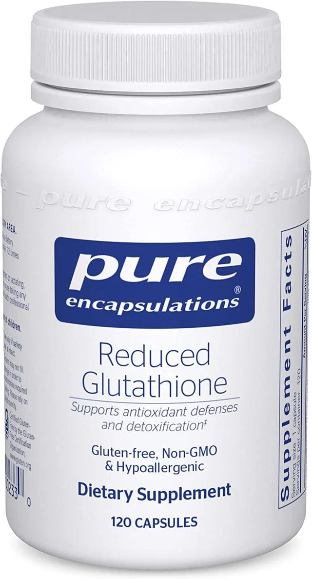 PURE ENCAPSULATIONS - Pure Encapsulations Reduced Glutathione 120 Capsulas - The Red Vitamin MX - Suplementos Alimenticios - {{ shop.shopifyCountryName }}