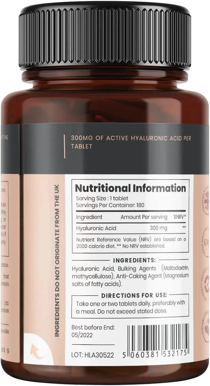 PURECLINICA - Pureclinica Triple Strength Hyaluronic Acid 300Mg. 180 Tabletas - The Red Vitamin MX - Suplementos Alimenticios - {{ shop.shopifyCountryName }}