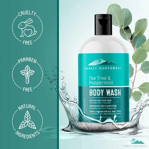 PURELY NORTHWEST - Purely Northwest Tea Tree Oil Foot & Body Wash 9Fl. - The Red Vitamin MX - Suplementos Alimenticios - {{ shop.shopifyCountryName }}