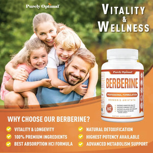 PURELY OPTIMAL - Purely Optimal Berberine Extra Strength 60 Capsulas - The Red Vitamin MX - Suplementos Alimenticios - {{ shop.shopifyCountryName }}