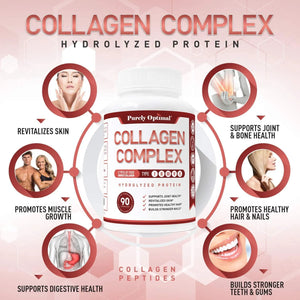 PURELY OPTIMAL - Purely Optimal Collagen Complex 90 Capsulas - The Red Vitamin MX - Suplementos Alimenticios - {{ shop.shopifyCountryName }}