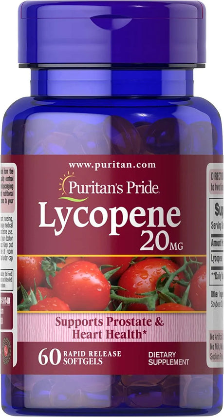 PURITAN'S PRIDE - Puritan's Pride Lycopene 20Mg. 60 Capsulas Blandas - The Red Vitamin MX - Suplementos Alimenticios - {{ shop.shopifyCountryName }}