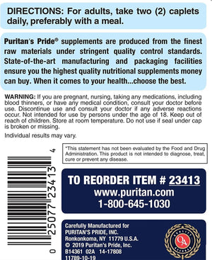 PURITAN'S PRIDE - Puritan´s Pride Double Strength Glucosamine Chondroitin MSM Joint Soother 360 Tabletas - The Red Vitamin MX - Suplementos Alimenticios - {{ shop.shopifyCountryName }}