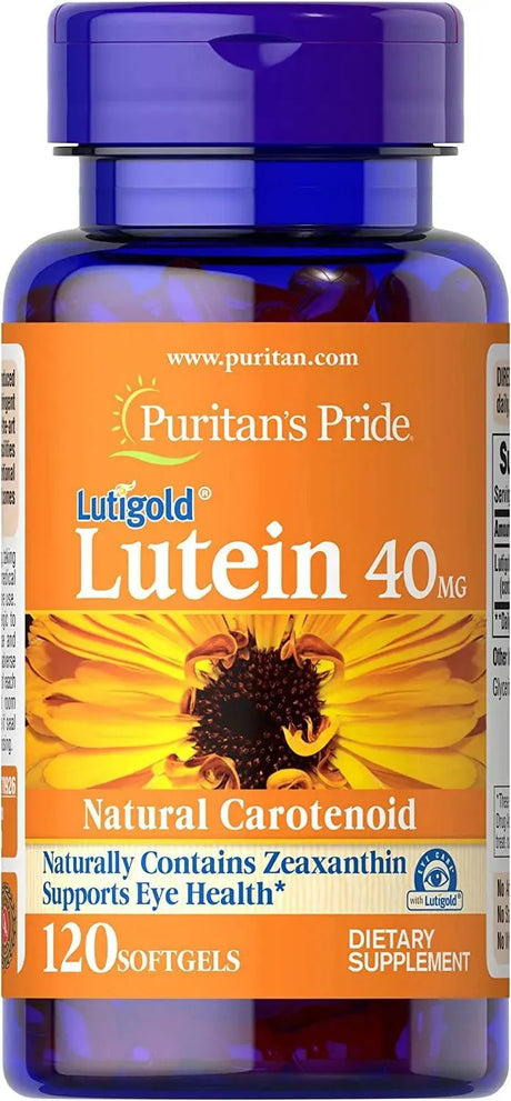 PURITAN'S PRIDE - Puritans Pride Lutein 40Mg. With Zeaxanthin 120 Capsulas - The Red Vitamin MX - Suplementos Alimenticios - {{ shop.shopifyCountryName }}