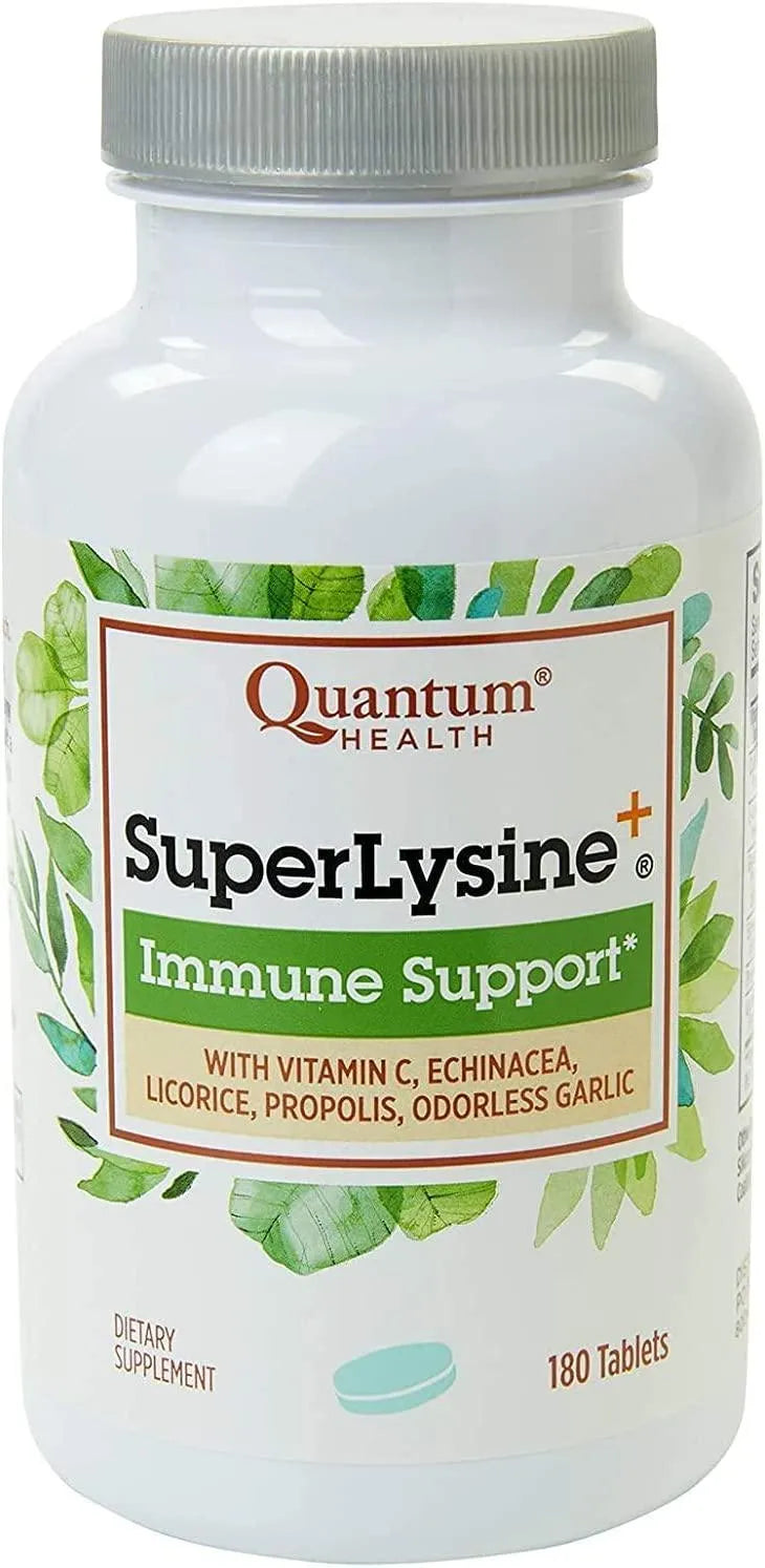 QUANTUM HEALTH - Quantum Health SuperLysine+ Advanced Formula Immune Support 180 Tabletas - The Red Vitamin MX - Suplementos Alimenticios - {{ shop.shopifyCountryName }}