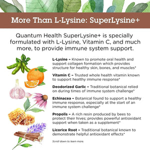 QUANTUM HEALTH - Quantum Health SuperLysine+ Advanced Formula Immune Support 180 Tabletas - The Red Vitamin MX - Suplementos Alimenticios - {{ shop.shopifyCountryName }}