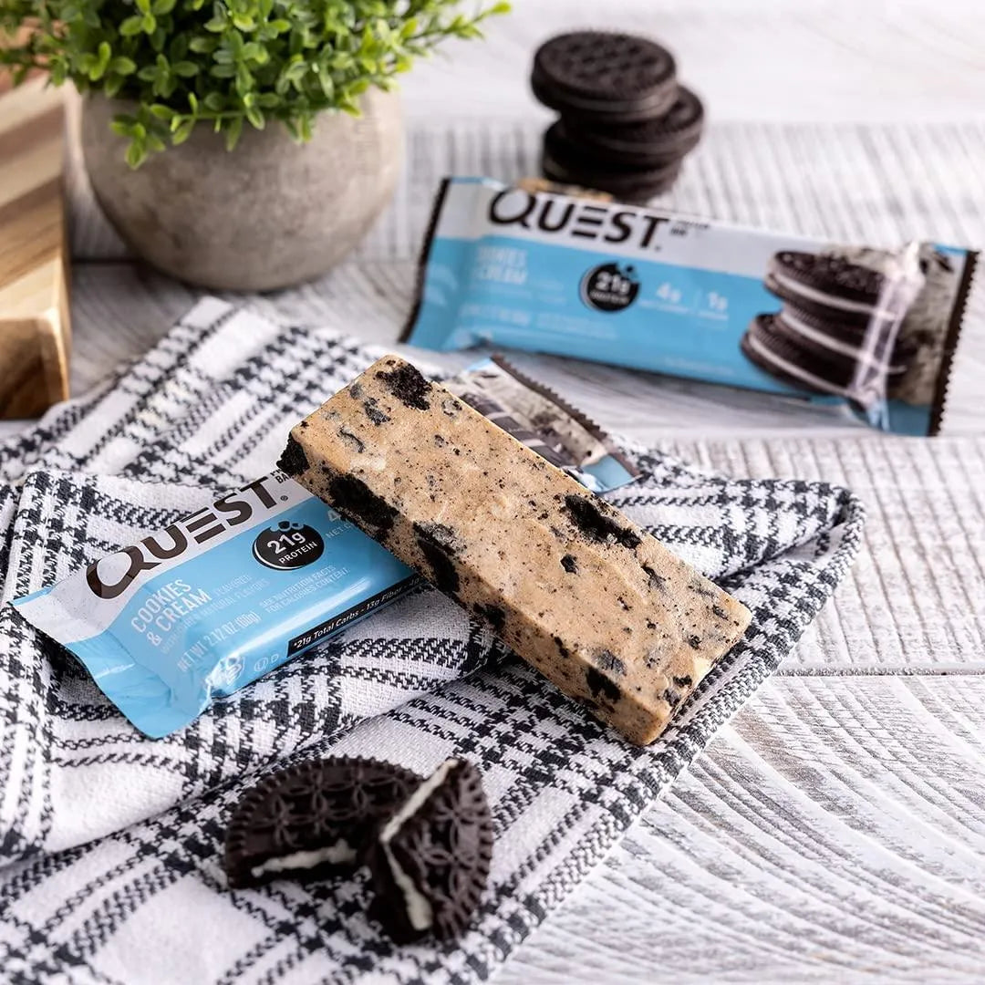 QUEST NUTRITION - Quest Nutrition Cookies & Cream Protein Bars 12 Barras - The Red Vitamin MX - Suplementos Alimenticios - {{ shop.shopifyCountryName }}