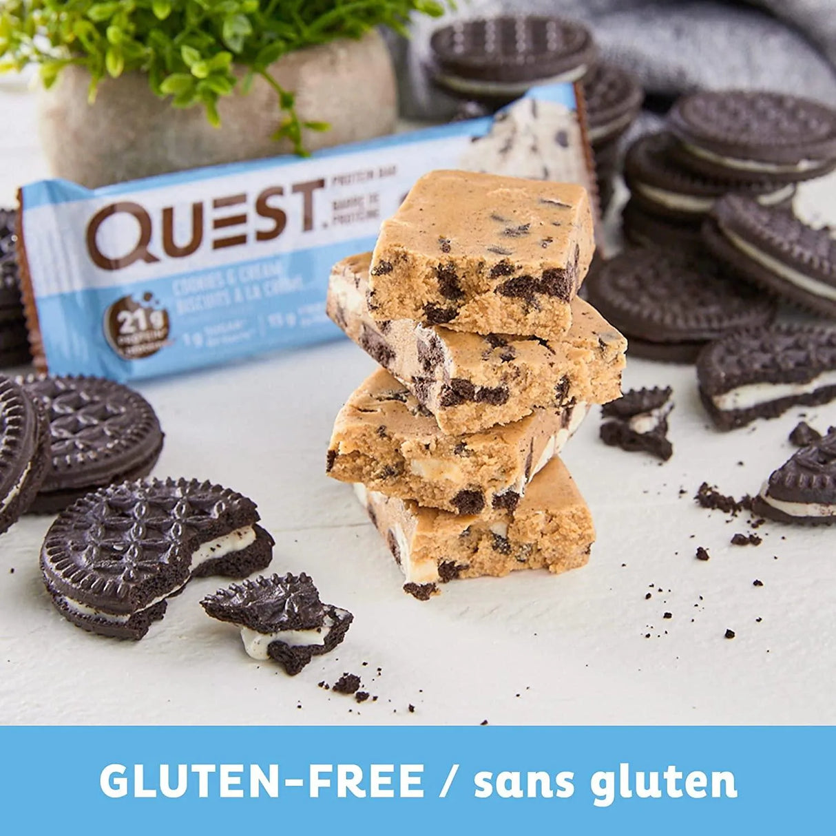 QUEST NUTRITION - Quest Nutrition Cookies & Cream Protein Bars 12 Barras - The Red Vitamin MX - Suplementos Alimenticios - {{ shop.shopifyCountryName }}