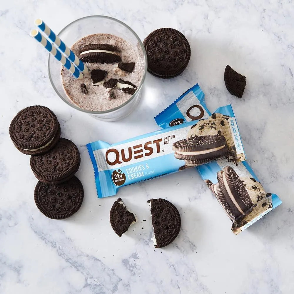 QUEST NUTRITION - Quest Nutrition Cookies & Cream Protein Bars 12 Barras - The Red Vitamin MX - Suplementos Alimenticios - {{ shop.shopifyCountryName }}