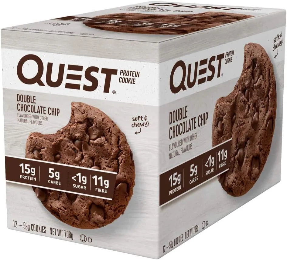 QUEST NUTRITION - Quest Nutrition Double Chocolate Chip Protein Cookie 12 Galletas - The Red Vitamin MX - Suplementos Alimenticios - {{ shop.shopifyCountryName }}