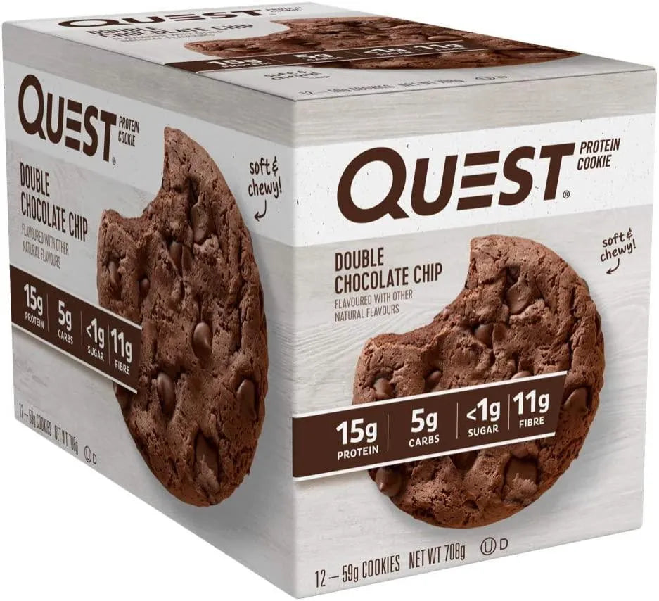 QUEST NUTRITION - Quest Nutrition Double Chocolate Chip Protein Cookie 12 Galletas - The Red Vitamin MX - Suplementos Alimenticios - {{ shop.shopifyCountryName }}