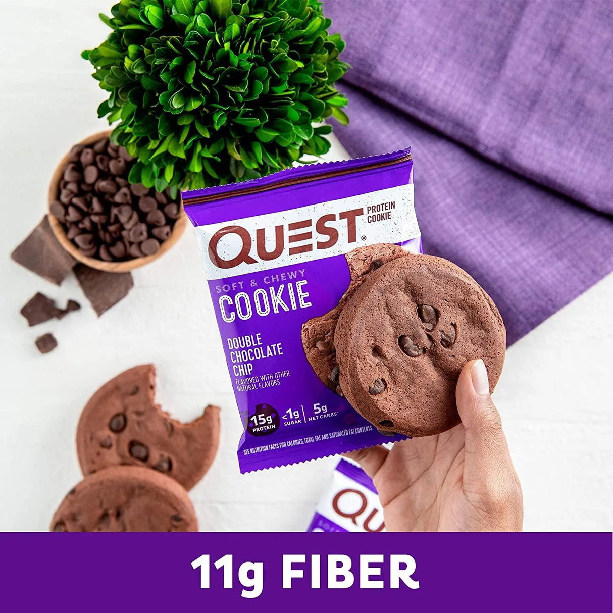 QUEST NUTRITION - Quest Nutrition Double Chocolate Chip Protein Cookie 12 Galletas - The Red Vitamin MX - Suplementos Alimenticios - {{ shop.shopifyCountryName }}