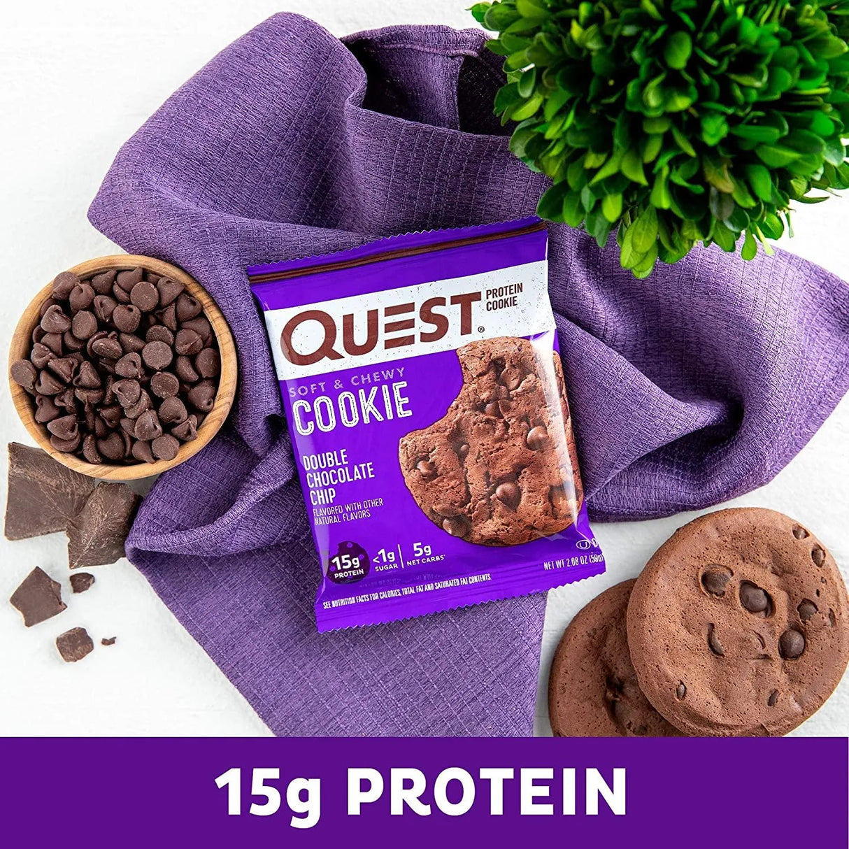 QUEST NUTRITION - Quest Nutrition Double Chocolate Chip Protein Cookie 12 Galletas - The Red Vitamin MX - Suplementos Alimenticios - {{ shop.shopifyCountryName }}