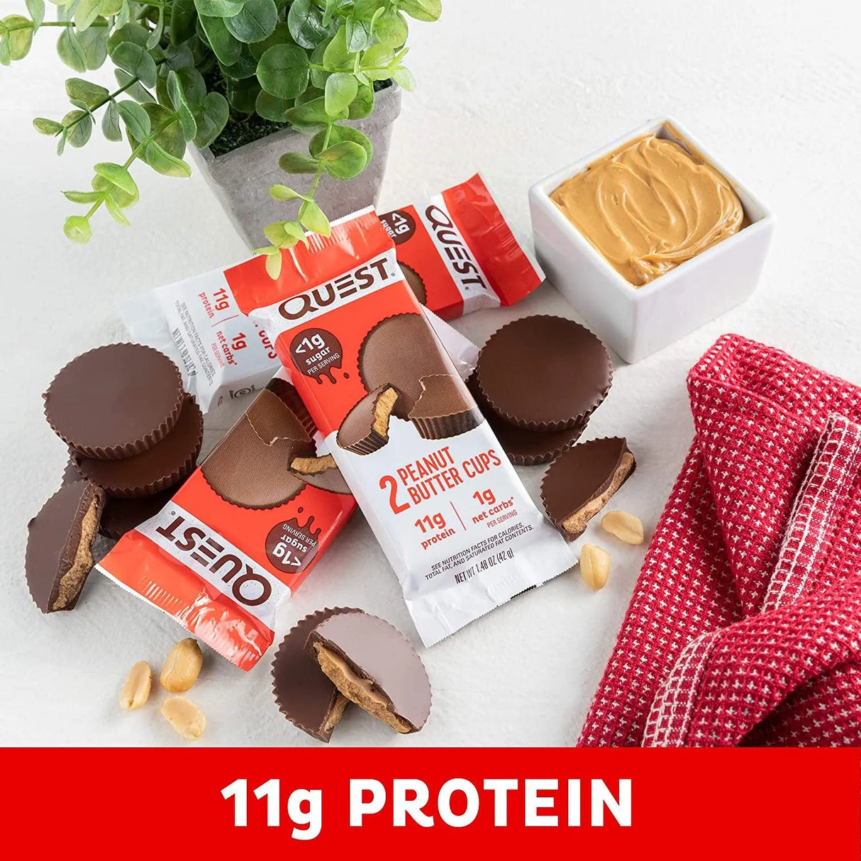 QUEST NUTRITION - Quest Nutrition High Protein Low Carb Keto Friendly Peanut Butter Cups 12 Piezas 17.76Oz. - The Red Vitamin MX - Suplementos Alimenticios - {{ shop.shopifyCountryName }}