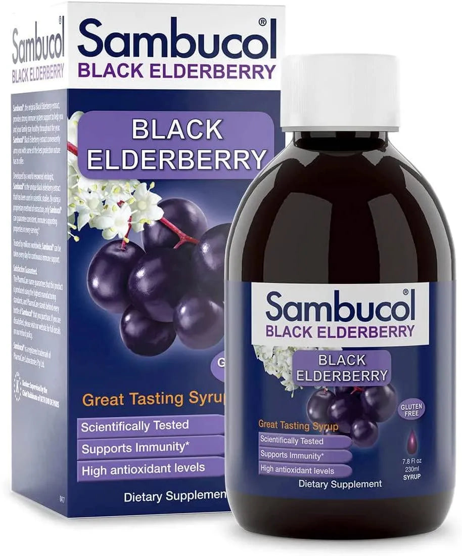 SAMBUCOL - Sambucol Black Elderberry Jarabe 7.8Oz. - The Red Vitamin MX - Suplementos Alimenticios - {{ shop.shopifyCountryName }}