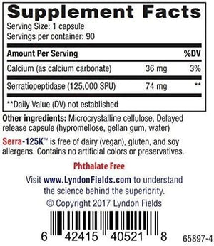 SERRA-125K - Serra-125k Serrapeptase Enzyme 125,000 SPU 90 Capsulas - The Red Vitamin MX - Suplementos Alimenticios - {{ shop.shopifyCountryName }}