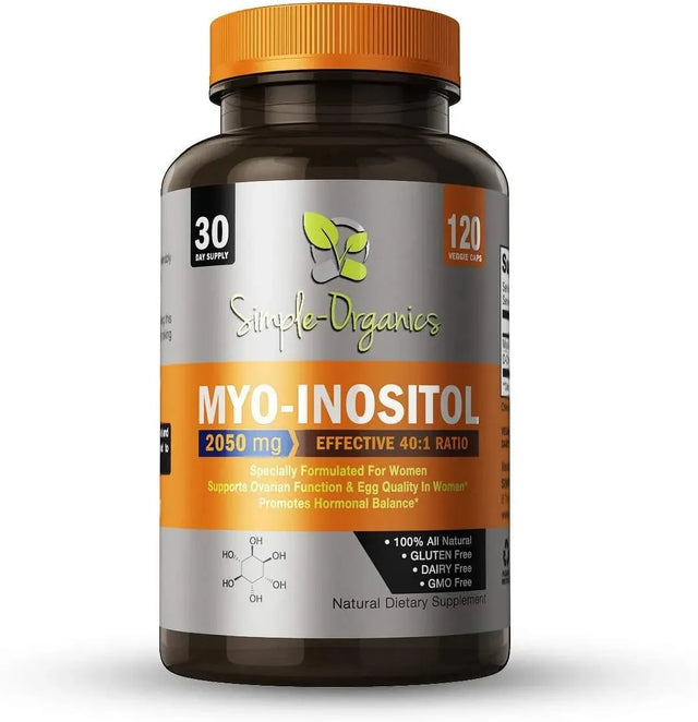 SIMPLE-ORGANICS - Simple-Organics Myo-Inositol & D-Chiro 120 Capsulas - The Red Vitamin MX - Suplementos Alimenticios - {{ shop.shopifyCountryName }}