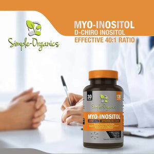 SIMPLE-ORGANICS - Simple-Organics Myo-Inositol & D-Chiro 120 Capsulas - The Red Vitamin MX - Suplementos Alimenticios - {{ shop.shopifyCountryName }}