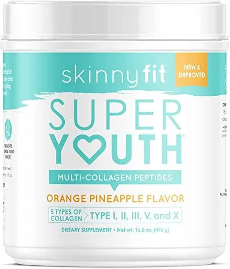 SKINNYFIT - SkinnyFit Super Youth Multi-Collagen Peptides Plus Apple Cider Vinegar, Hyaluronic Acid, & Vitamin C 15.8Oz. - The Red Vitamin MX - Suplementos Alimenticios - {{ shop.shopifyCountryName }}