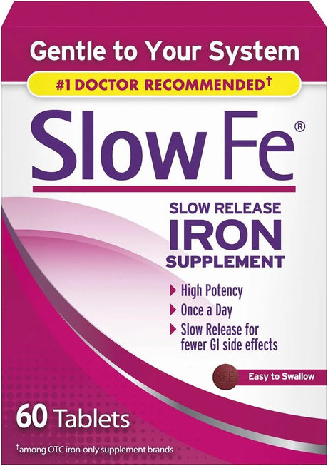 SLOW FE - Slow Fe Slow Release Iron High Potency 45Mg. 60 Tabletas - The Red Vitamin MX - Suplementos Alimenticios - {{ shop.shopifyCountryName }}