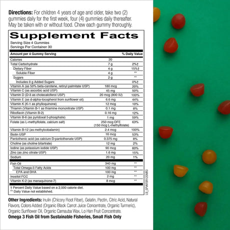 SMARTYPANTS - SmartyPants Kids Formula & Fiber Daily Gummy Multivitamin 120 Gomitas - The Red Vitamin MX - Suplementos Alimenticios - {{ shop.shopifyCountryName }}