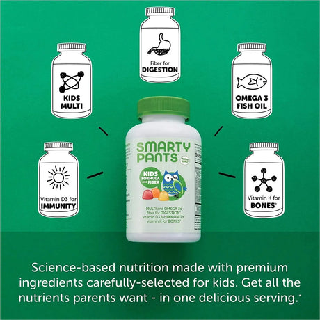 SMARTYPANTS - SmartyPants Kids Formula & Fiber Daily Gummy Multivitamin 120 Gomitas - The Red Vitamin MX - Suplementos Alimenticios - {{ shop.shopifyCountryName }}