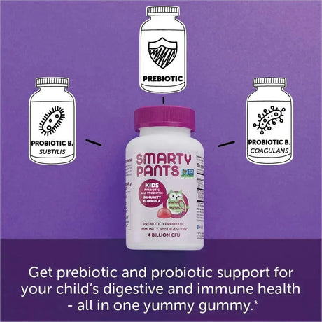 SMARTYPANTS - SmartyPants Kids Probiotic Immunity Gummies Grape 60 Gomitas - The Red Vitamin MX - Suplementos Alimenticios - {{ shop.shopifyCountryName }}