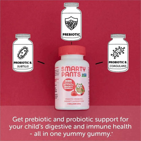 SMARTYPANTS - SmartyPants Kids Probiotic Immunity Gummies Strawberry 60 Gomitas - The Red Vitamin MX - Suplementos Alimenticios - {{ shop.shopifyCountryName }}
