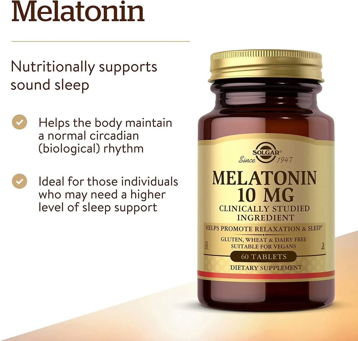 SOLGAR - Solgar Melatonin 10Mg. 60 Tabletas - The Red Vitamin MX - Suplementos Alimenticios - {{ shop.shopifyCountryName }}