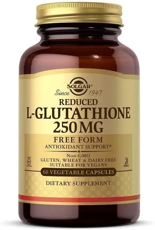 SOLGAR - Solgar Reduced L-Glutathione 250Mg. 60 Capsulas - The Red Vitamin MX - Suplementos Alimenticios - {{ shop.shopifyCountryName }}