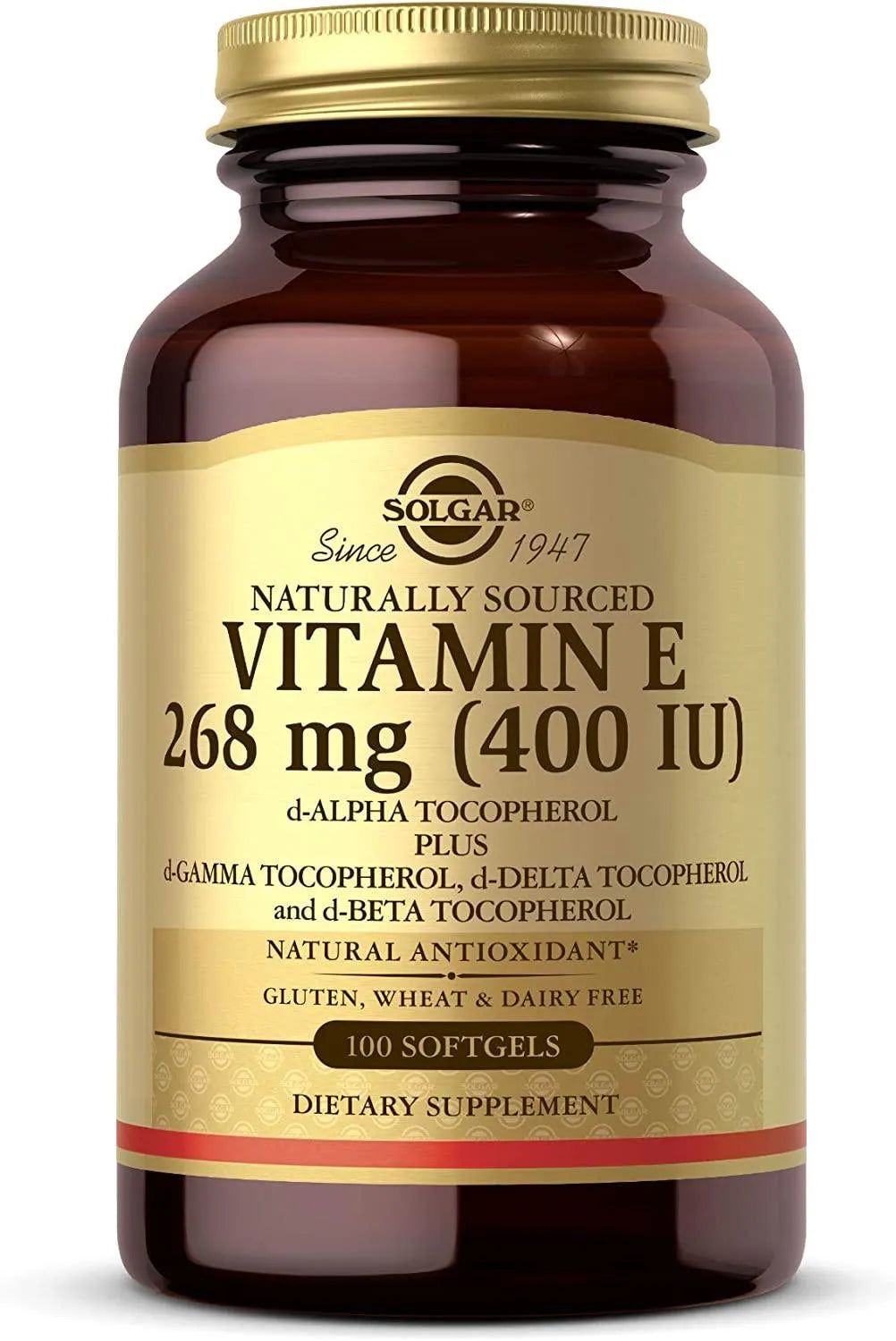 SOLGAR - Solgar Vitamin E 268Mg. 400IU 100 Capsulas Blandas - The Red Vitamin MX - Suplementos Alimenticios - {{ shop.shopifyCountryName }}