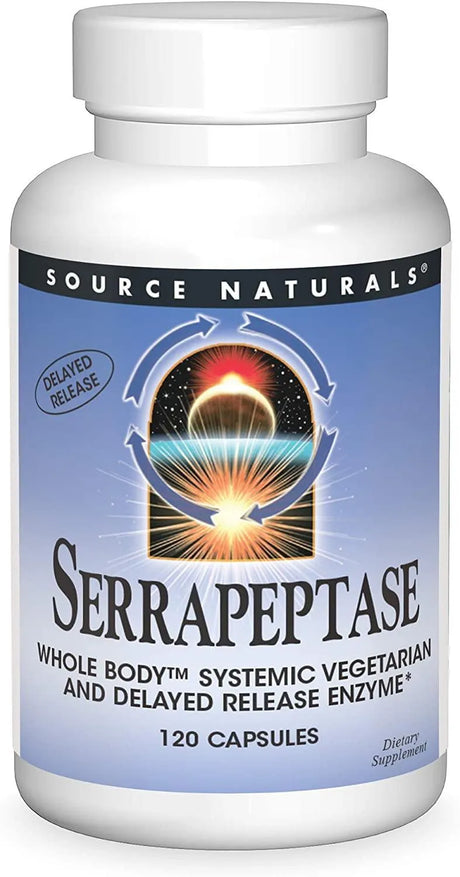 SOURCE NATURALS - Source Naturals Serrapeptase 120,000 SPU 120 Capsulas - The Red Vitamin MX - Suplementos Alimenticios - {{ shop.shopifyCountryName }}