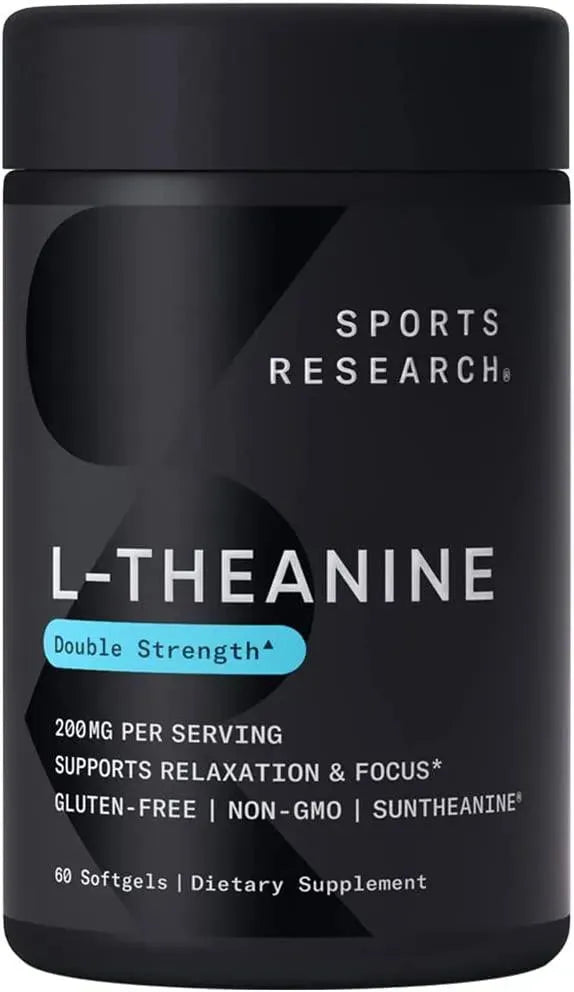 SPORTS RESEARCH - Sports Research Double Strength ‘Suntheanine’ L-Theanine with Organic Coconut Oil 200Mg. 60 Capsulas Blandas - The Red Vitamin MX - Suplementos Alimenticios - {{ shop.shopifyCountryName }}