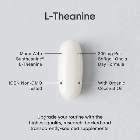 SPORTS RESEARCH - Sports Research Double Strength ‘Suntheanine’ L-Theanine with Organic Coconut Oil 200Mg. 60 Capsulas Blandas - The Red Vitamin MX - Suplementos Alimenticios - {{ shop.shopifyCountryName }}