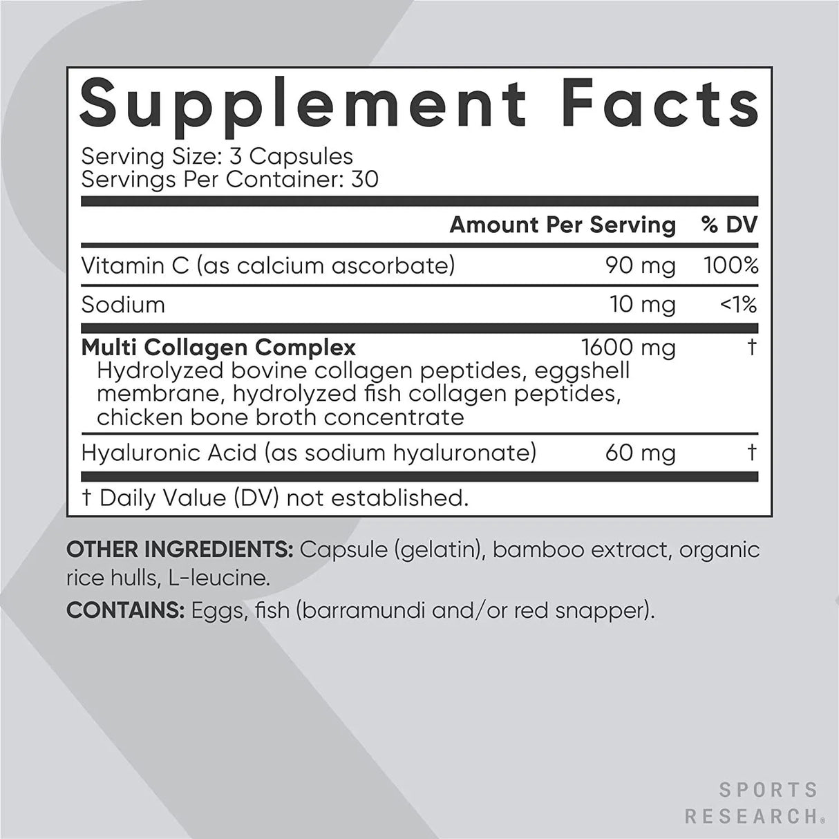 SPORTS RESEARCH - Sports Research Multi Collagen Complex 90 Capsulas - The Red Vitamin MX - Suplementos Alimenticios - {{ shop.shopifyCountryName }}