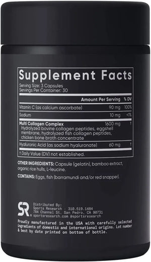 SPORTS RESEARCH - Sports Research Multi Collagen Complex 90 Capsulas - The Red Vitamin MX - Suplementos Alimenticios - {{ shop.shopifyCountryName }}