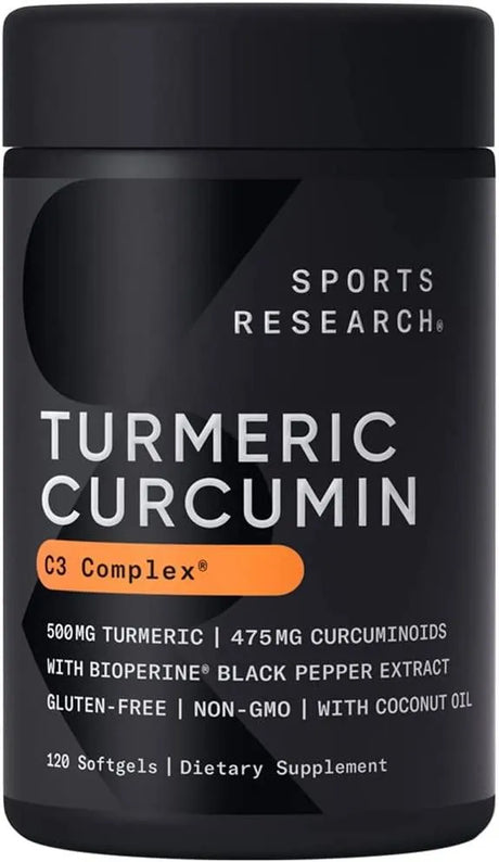 SPORTS RESEARCH - Sports Research Turmeric Curcumin C3 Complex 500Mg. 120 Capsulas - The Red Vitamin MX - Suplementos Alimenticios - {{ shop.shopifyCountryName }}