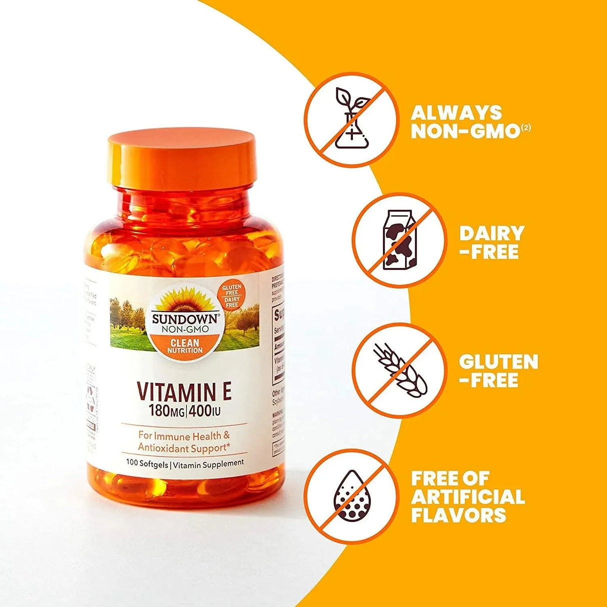 SUNDOWN - Sundown Vitamin E 180Mg. 400IU 100 Capsulas - The Red Vitamin MX - Suplementos Alimenticios - {{ shop.shopifyCountryName }}