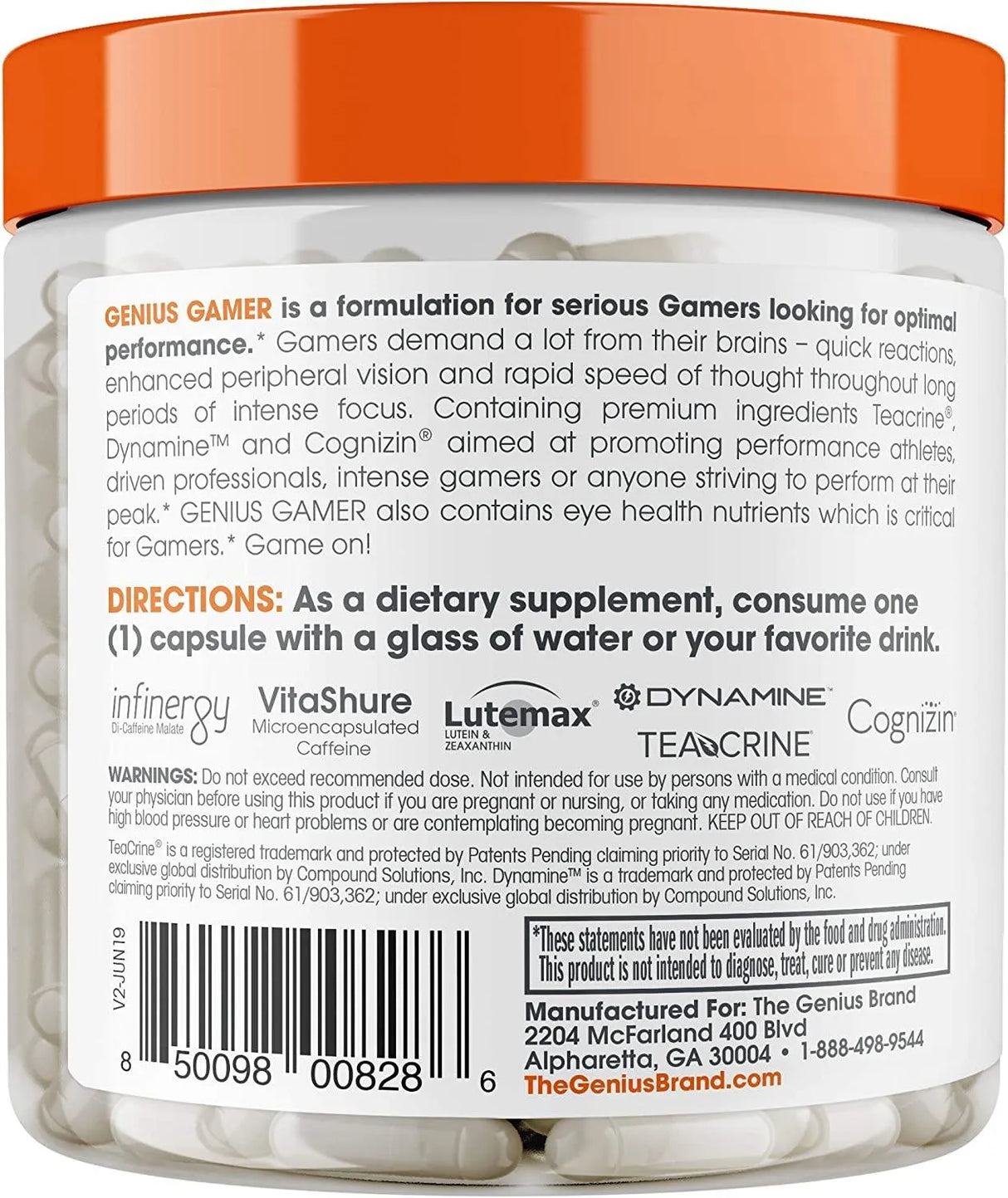 THE GENIUS BRAND - The Genius Brand Genius Gamer 80 Capsulas - The Red Vitamin MX - Suplementos Alimenticios - {{ shop.shopifyCountryName }}