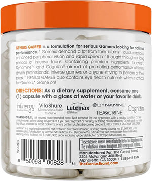 THE GENIUS BRAND - The Genius Brand Genius Gamer 80 Capsulas - The Red Vitamin MX - Suplementos Alimenticios - {{ shop.shopifyCountryName }}