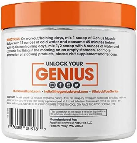 THE GENIUS BRAND - The Genius Brand Genius Muscle Builder & Mass Gainer 7.55Oz. - The Red Vitamin MX - Suplementos Alimenticios - {{ shop.shopifyCountryName }}